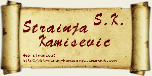 Strainja Kamišević vizit kartica